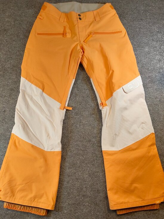 Roxy Other - ROXY Chloe Kim DryFlight Snow Pants Women’s M Orange/White